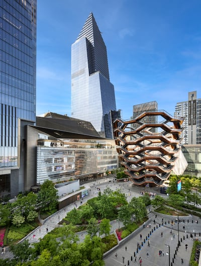 Hudson Yards development; the Vessel